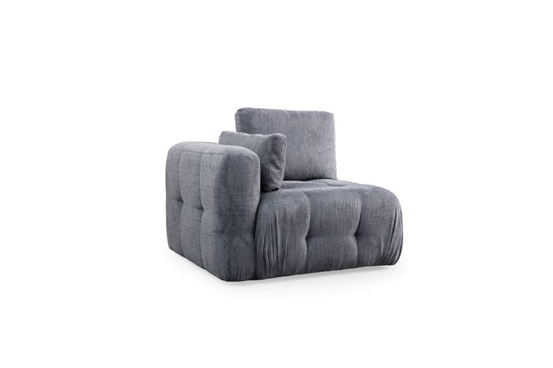 Yvara Sofa med Divan 2-sits - Grå - Møbler - Sofaer - Sofaer med sjeselong - 2 seters sofa med divan