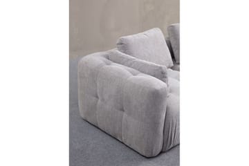 Yvara Sofa med Divan 2-sits - Lysegrå - Møbler - Sofaer - Modulsofaer - Komplett modulsofa