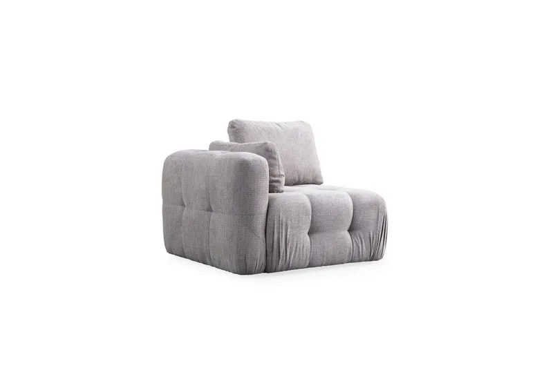 Yvara Sofa med Divan 2-sits - Lysegrå - Møbler - Sofaer - Modulsofaer - Komplett modulsofa