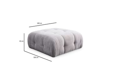 Yvara Sofa med Divan 2-sits - Lysegrå - Møbler - Sofaer - Sofaer med sjeselong - 2 seters sofa med divan