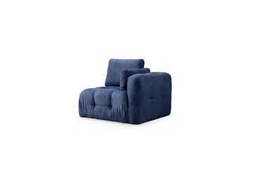 Yvara Sofa med Divan 4-sits - Blå - Møbler - Sofaer - Sofaer med sjeselong - 4 seters sofa med divan