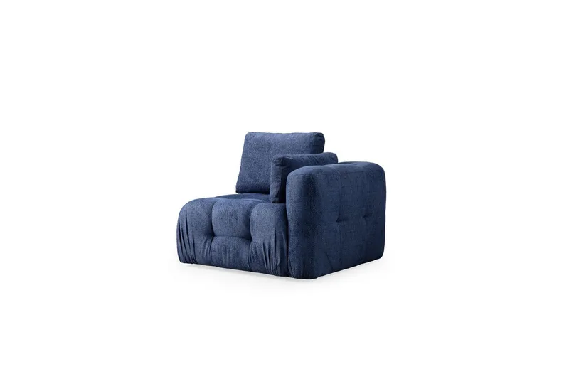Yvara Sofa med Divan 4-sits - Blå - Møbler - Sofaer - Modulsofaer - Komplett modulsofa