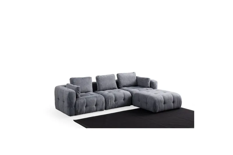 Yvara Sofa med Divan 4-sits, Grå