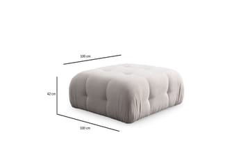 Yvara Sofa med Divan 4-sits - Hvit - Møbler - Sofaer - Modulsofaer - Komplett modulsofa
