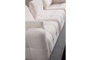 Yvara Sofa med Divan 4-sits - Hvit - Møbler - Sofaer - Sofaer med sjeselong - 4 seters sofa med divan