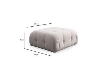 Yvara Sofa med Divan 4-sits - Hvit - Møbler - Sofaer - Sofaer med sjeselong - 4 seters sofa med divan