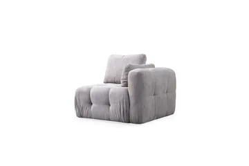 Yvara Sofa med Divan 4-sits - Lysegrå - Møbler - Sofaer - Modulsofaer - Komplett modulsofa