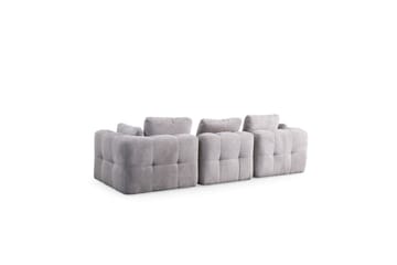 Yvara Sofa med Divan 4-sits - Lysegrå - Møbler - Sofaer - Sofaer med sjeselong - 4 seters sofa med divan