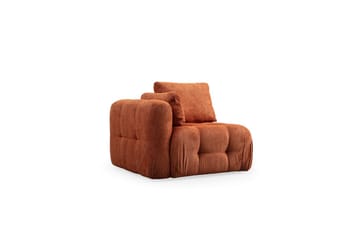 Yvara Sofa med Divan 4-sits - Oransje - Møbler - Sofaer - Sofaer med sjeselong - 4 seters sofa med divan