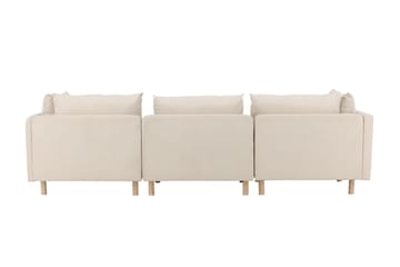 Zero Sofa m/ Divan 3-seter - Beige - Møbler - Sofaer - Sofaer med sjeselong - 3 seters sofa med divan