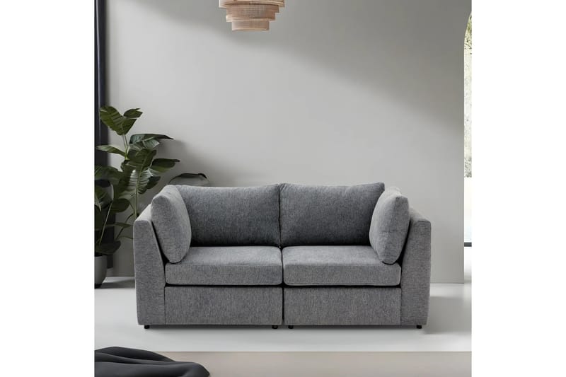 Sofa Mottona 2-sits - Grå - 3 seter sofa
