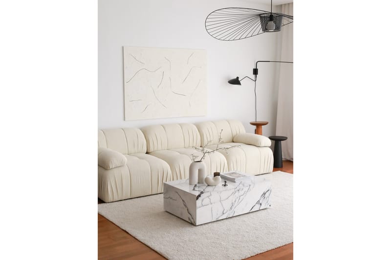 Sofa Murum 3-sits - Hvit - 3 seter sofa