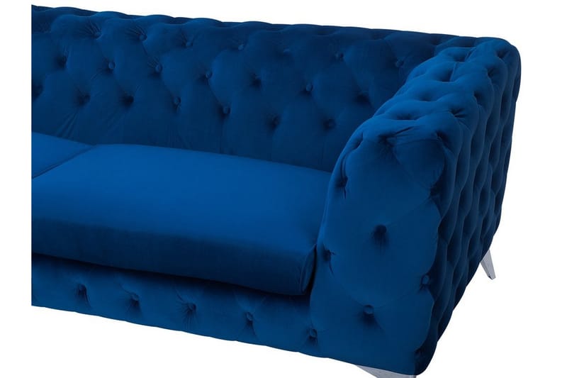 Sofa Sotra - Blå - 3 seter sofa
