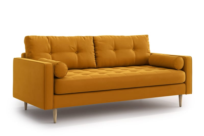 Sofa Stephanie 3-seter - Gul - 3 seter sofa