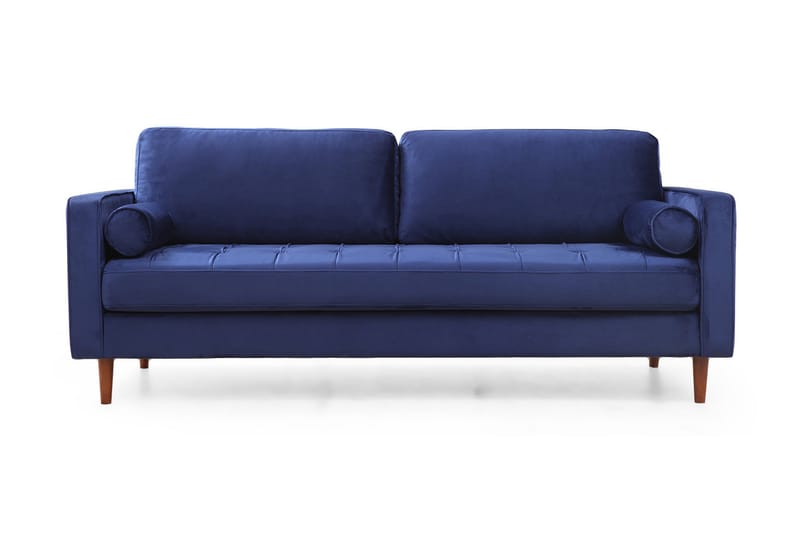 Sofa Puento 3-seters - Marineblå - 3 seter sofa