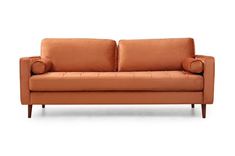 Sofa Puento 3-seters - Oransje - 3 seter sofa