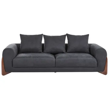 Sofagruppe 6-seter Vinliden - Mørkebrun, svart - Møbler - Sofaer - Sofagrupper
