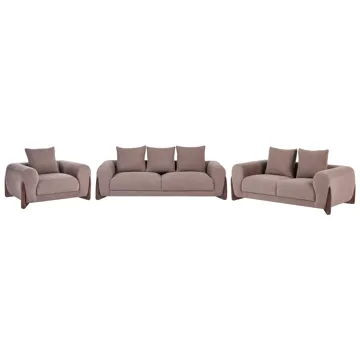 Sofagruppe 6-seters Vinliden - Mørk brun - Møbler - Sofaer - Sofagrupper