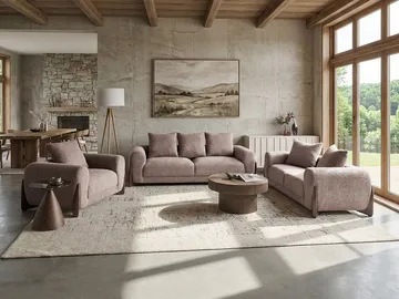 Sofagruppe 6-seters Vinliden - Mørk brun - Møbler - Sofaer - Sofagrupper