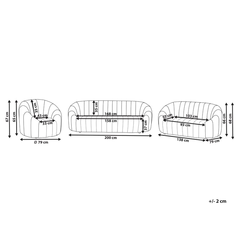 Sofagruppe Malung - Mørkegrønn - Møbler - Sofaer - Sofagrupper