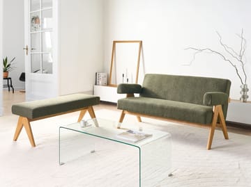 Sofagruppe Tamre - Olivengrønn/Lys brun - Møbler - Sofaer - Sofagrupper