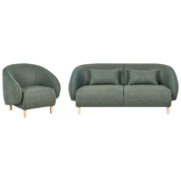 Sofagruppe Umea - Grønn, lyst tre - Møbler - Sofaer - 4 seter sofa