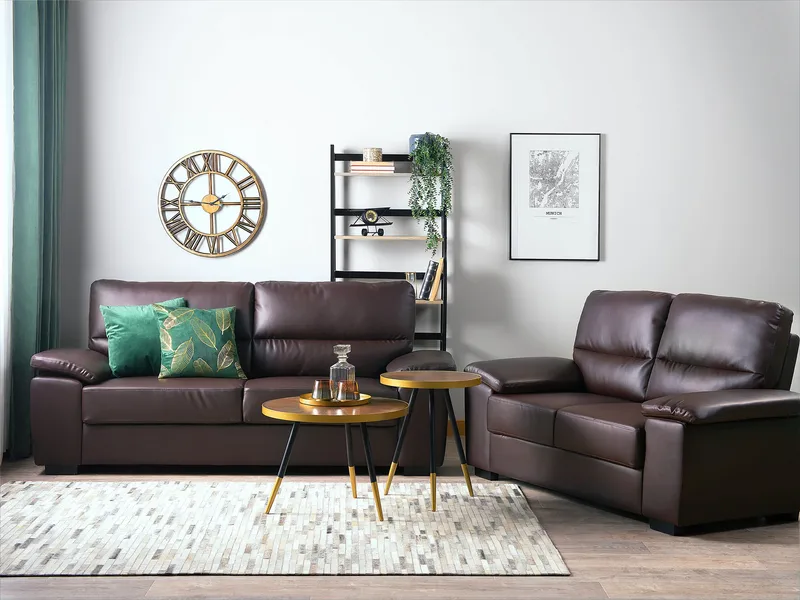 Sofagruppe Vogar - Mørk brun - Møbler - Sofaer - Sofagrupper