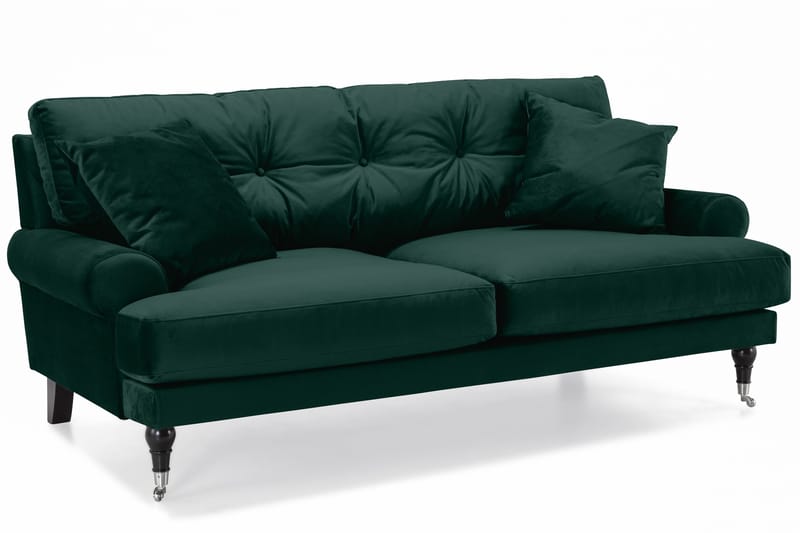 Andrew 3-seters Fløyelssofa - Grønn - Møbler - Sofaer - Sofagrupper - Howard sofagruppe
