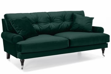 Andrew 3-seters Fløyelssofa - Grønn - Møbler - Sofaer - Sofagrupper - Howard sofagruppe
