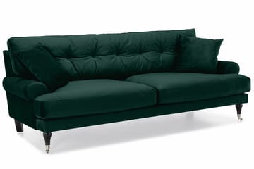 Andrew 3-seters Fløyelssofa - Grønn - Møbler - Sofaer - Sofagrupper - Howard sofagruppe