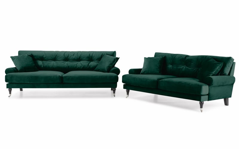 Andrew 3-seters Fløyelssofa - Grønn - Møbler - Sofaer - Sofagrupper - Howard sofagruppe