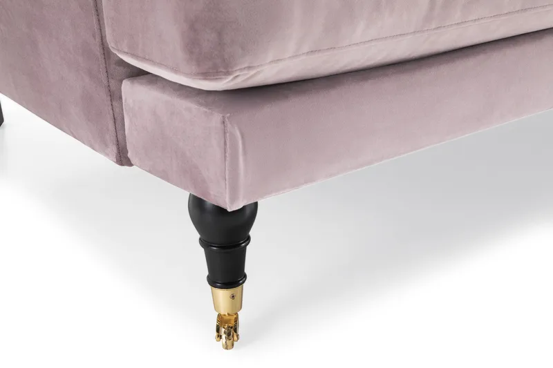 Andrew 3-seters Fløyelssofa - Lilla - Møbler - Sofaer - Sofagrupper - Howard sofagruppe