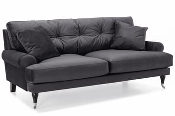 Andrew 3-seters Fløyelssofa - Mørk grå - Møbler - Sofaer - Sofagrupper - Howard sofagruppe