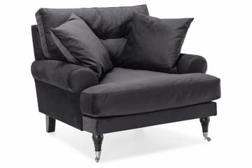 Andrew 3-seters Fløyelssofa - Mørk grå - Møbler - Sofaer - Sofagrupper - Howard sofagruppe
