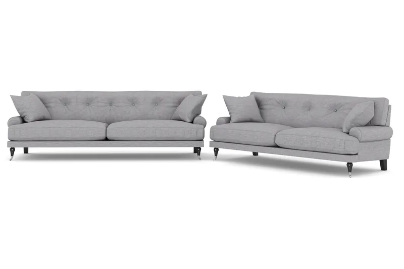 Andrew 3-seters Stoffsofa, Grå