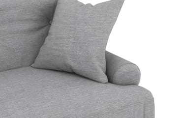 Andrew Sofagruppe 2-seter Sofa + Lenestol + Fotskammel i Stoff - Grå - Møbler - Sofaer - Sofagrupper - Howard sofagruppe