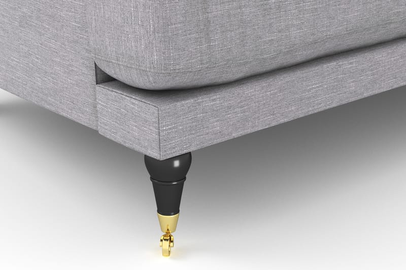 Andrew Sofagruppe 2-seter Sofa + Lenestol + Fotskammel i Stoff - Grå - Møbler - Sofaer - Sofagrupper - Howard sofagruppe