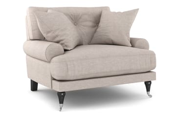 Andrew Sofagruppe 3-seter + 2-seter Sofa + Lenestol + Fotskammel i Stoff - Beige - Møbler - Sofaer - Sofagrupper - Howard sofagruppe