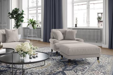 Andrew Sofagruppe 3-seter + 2-seter Sofa + Lenestol + Fotskammel i Stoff - Beige - Møbler - Sofaer - Sofagrupper - Howard sofagruppe