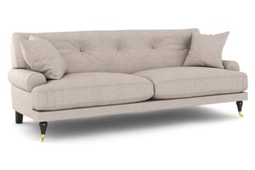 Andrew Sofagruppe 3-seter + 2-seter Sofa + Lenestol + Fotskammel i Stoff - Beige - Møbler - Sofaer - Sofagrupper - Howard sofagruppe