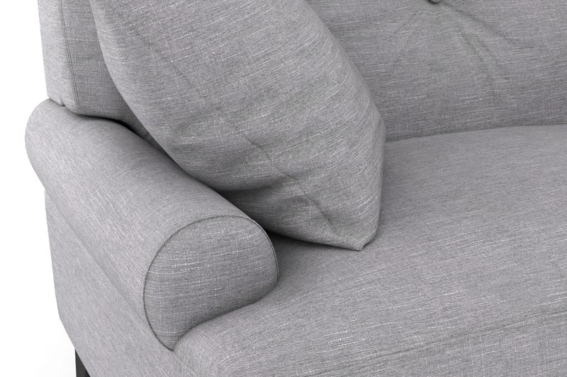 Andrew Sofagruppe 3-seter + 2-seter Sofa + Lenestol + Fotskammel i Stoff - Grå - Møbler - Sofaer - Sofagrupper - Howard sofagruppe