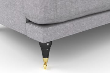Andrew Sofagruppe 3-seter + 2-seter Sofa + Lenestol + Fotskammel i Stoff - Grå - Møbler - Sofaer - Sofagrupper - Howard sofagruppe