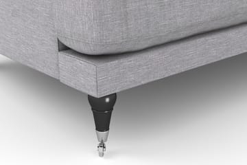 Andrew Sofagruppe 3-seter + 2-seter Sofa + Lenestol + Fotskammel i Stoff - Grå - Møbler - Sofaer - Sofagrupper - Howard sofagruppe