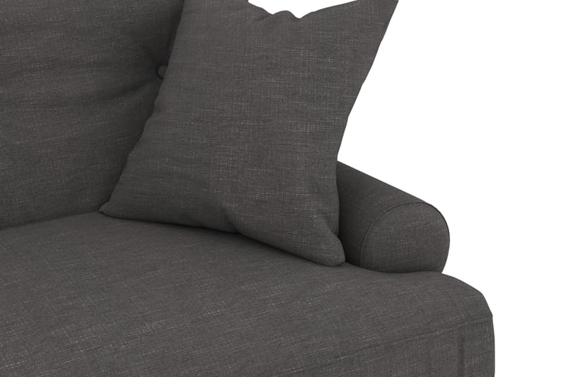 Andrew Sofagruppe 3-seter + 2-seter Sofa + Lenestol + Fotskammel i Stoff - Mørk grå - Møbler - Sofaer - Sofagrupper - Howard sofagruppe