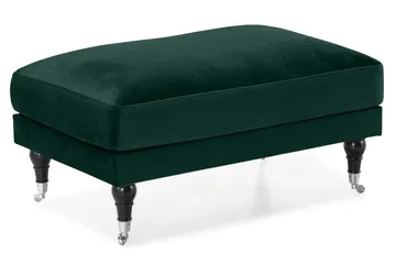 Andrew Sofagruppe 3-seter Sofa + Lenestol + Fotskammel i Fløyel - Grønn - Møbler - Sofaer - Sofagrupper - Howard sofagruppe