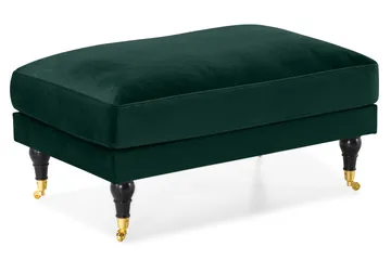 Andrew Sofagruppe 3-seter Sofa + Lenestol + Fotskammel i Fløyel - Grønn - Møbler - Sofaer - Sofagrupper - Howard sofagruppe