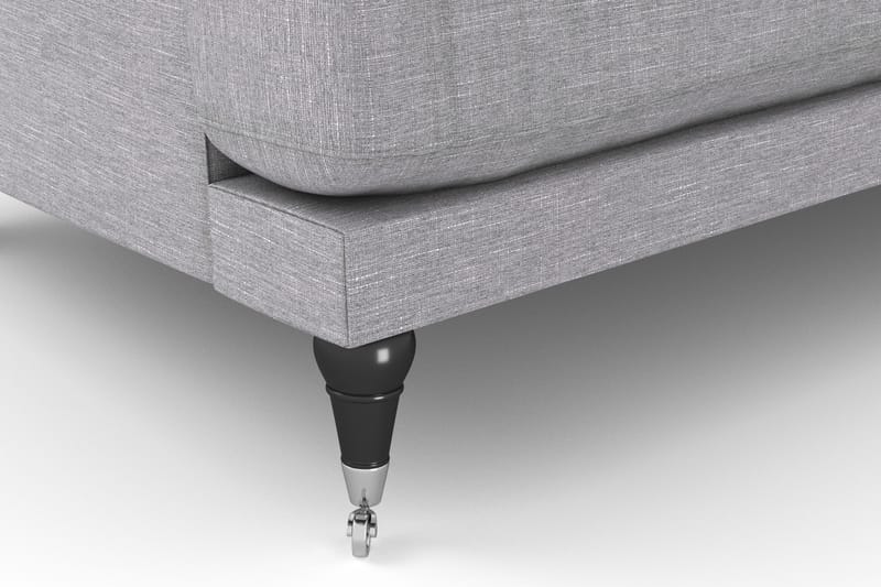Andrew Sofagruppe 3-seter Sofa + Lenestol + Fotskammel i Stoff - Grå - Møbler - Sofaer - Sofagrupper - Howard sofagruppe