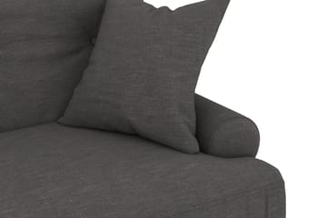Andrew Sofagruppe 3-seter Sofa + Lenestol + Fotskammel i Stoff - Mørk grå - Møbler - Sofaer - Sofagrupper - Howard sofagruppe