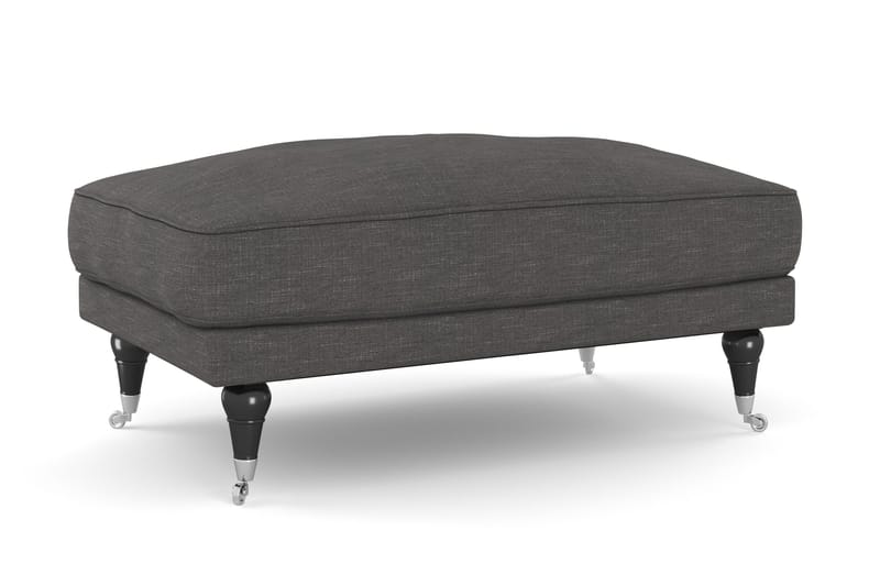 Andrew Sofagruppe 3-seter Sofa + Lenestol + Fotskammel i Stoff - Mørk grå - Møbler - Sofaer - Sofagrupper - Howard sofagruppe