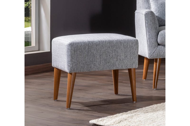 Arianda 3-seter Knappesydd Sofagruppe med Sovefunksjon i Stoff - Grå - Møbler - Sofaer - Sofagrupper